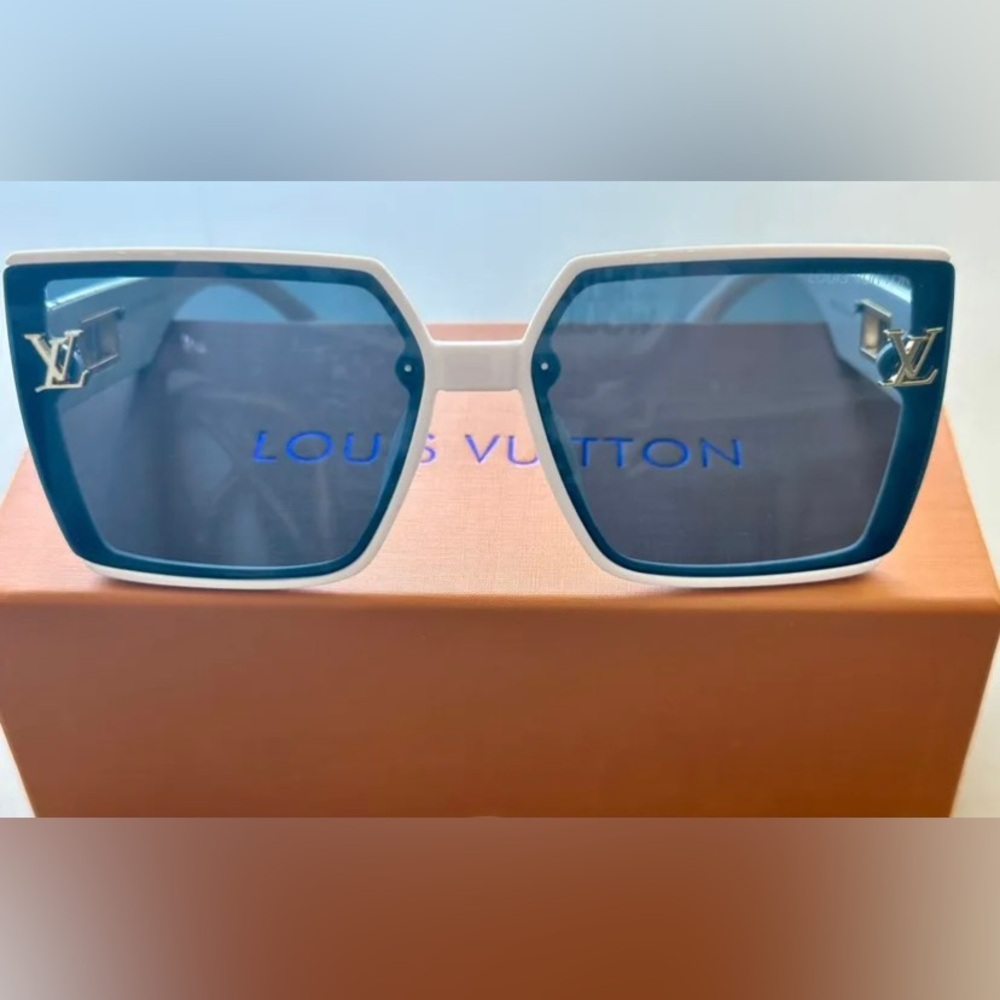 Louis Vuitton Blue and White Sunglasses